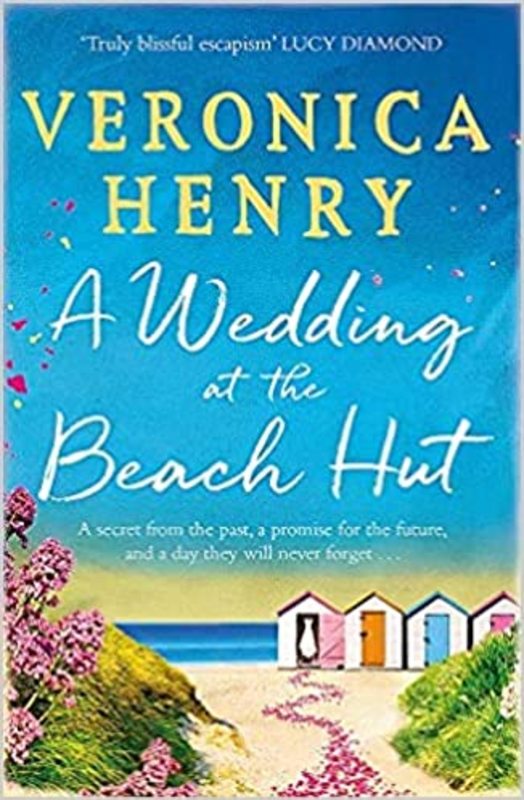 Book cover for "A Wedding at the Beach Hut" by Veronica Henry