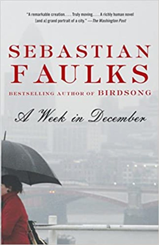 Book cover for "A Week in December" by Sebastian Faulks