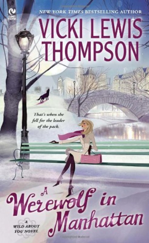 Book cover for "A Werewolf in Manhattan" by Vicki Lewis Thompson