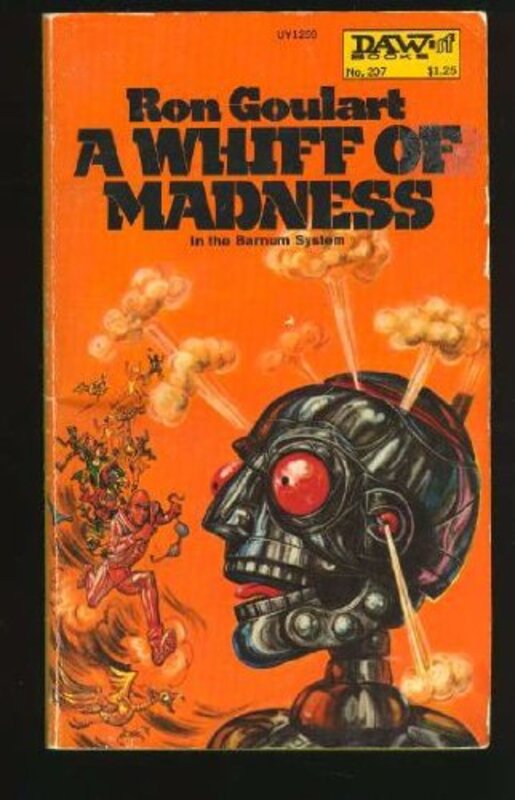 Book cover for "A Whiff of Madness" by Ron Goulart