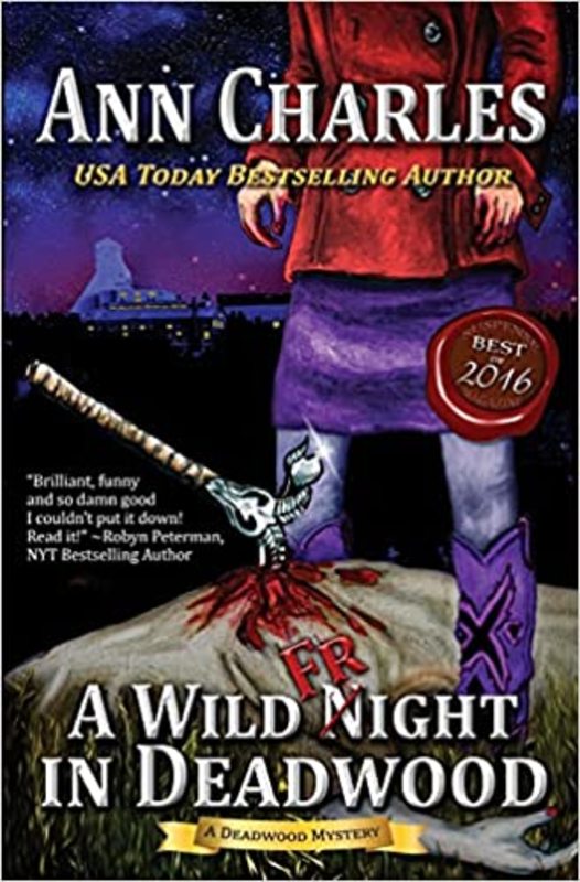 Book cover for "A Wild Fright in Deadwood" by Ann Charles
