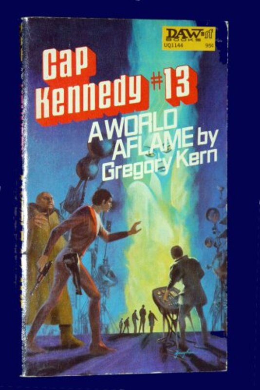 Book cover for "A World Aflame" by EC Tubb