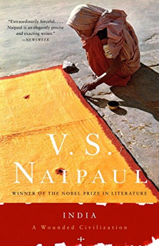 Book cover for "A Wounded Civilization" by VS Naipaul