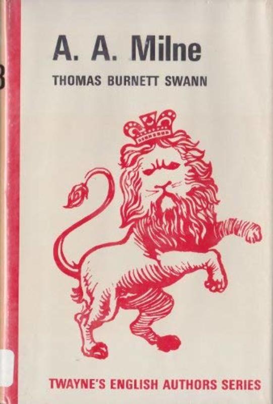 Book cover for "A.A. Milne" by Thomas Burnett Swann