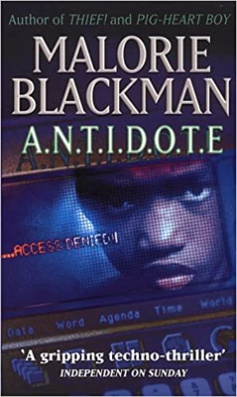 Book cover for "A.N.T.I.D.O.T.E." by Malorie Blackman