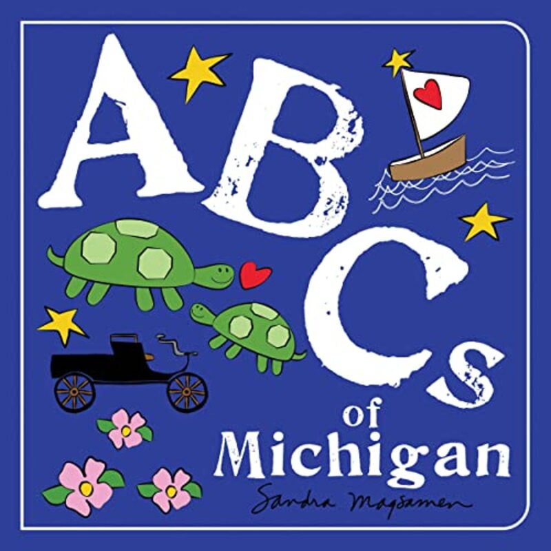 Book cover for "ABCs of Michigan" by Sandra Magsamen