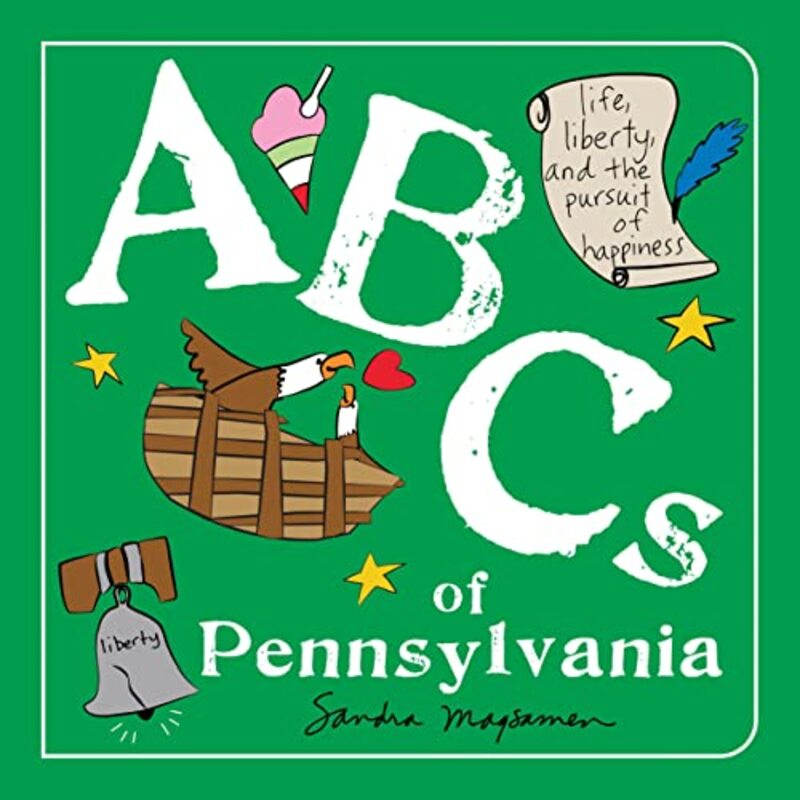 Book cover for "ABCs of Pennsylvania" by Sandra Magsamen