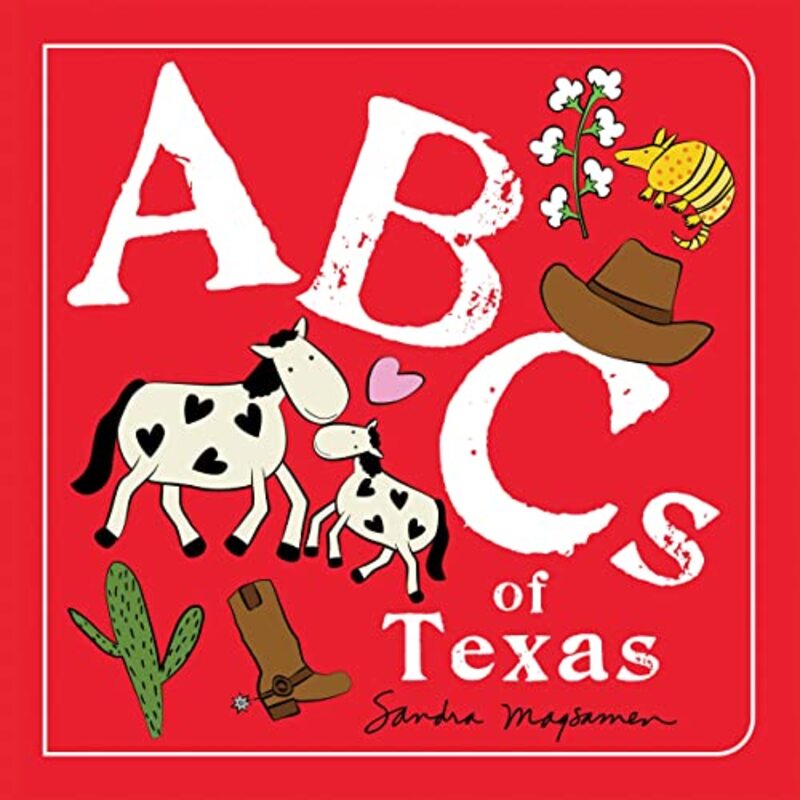 Book cover for "ABCs of Texas" by Sandra Magsamen