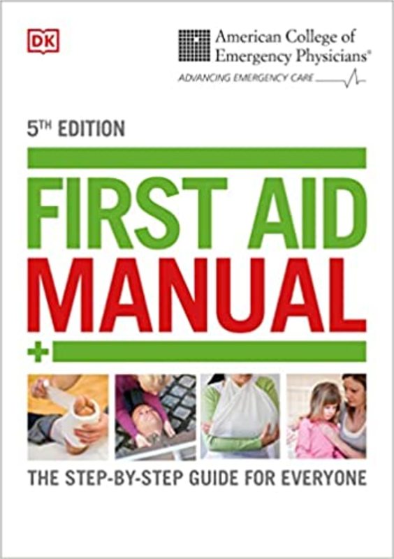 Book cover for "ACEP First Aid Manual" by DK