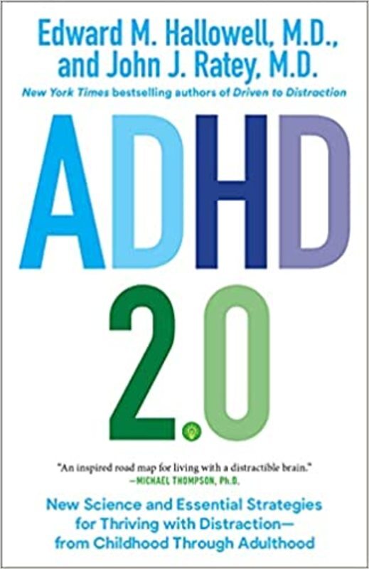 Book cover for "ADHD 2.0" by Edward M. Hallowell