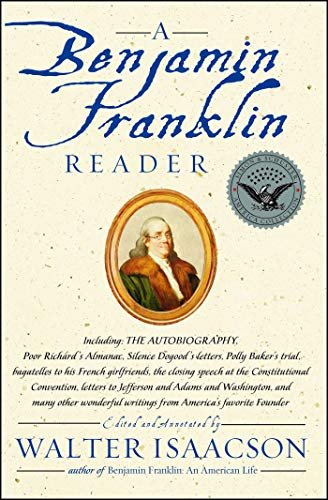 Book cover for "A Benjamin Franklin Reader" by Walter Isaacson