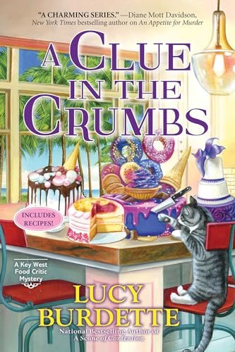 Book cover for "A Clue in the Crumbs" by Lucy Burdette