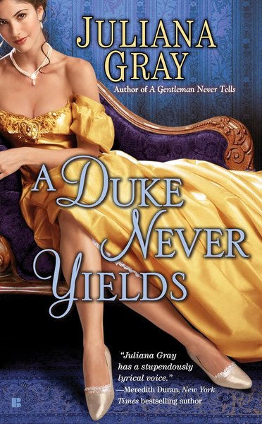 Book cover for "A Duke Never Yields" by Beatriz Williams