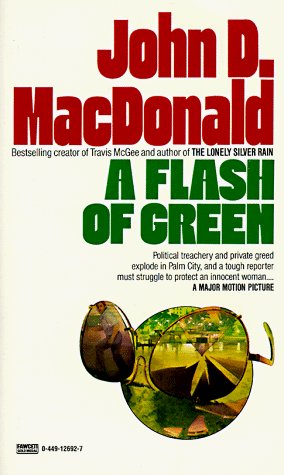Book cover for "A Flash of Green" by John D MacDonald