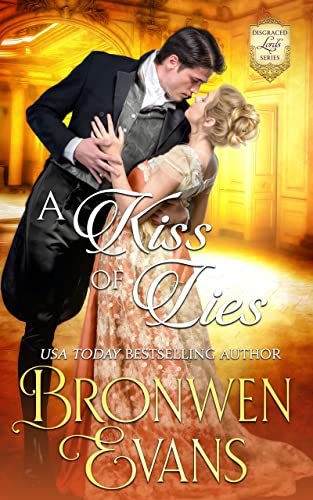 Book cover for "A Kiss Of Lies" by Bronwen Evans