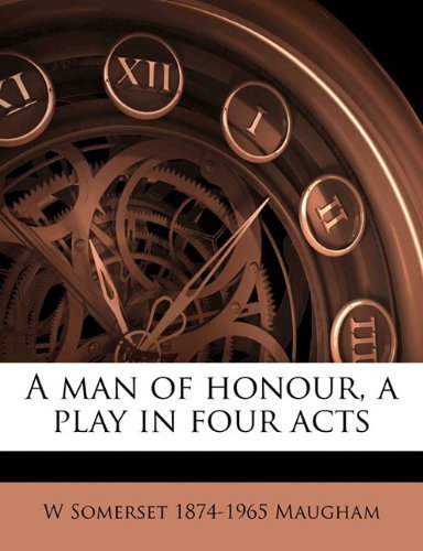 Book cover for "A Man of Honour" by W Somerset Maugham