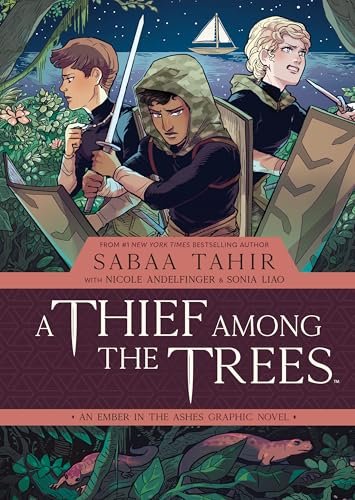 Book cover for "A Thief Among the Trees" by Sabaa Tahir