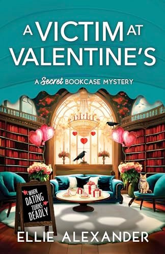 Book cover for "A Victim at Valentine's" by Ellie Alexander