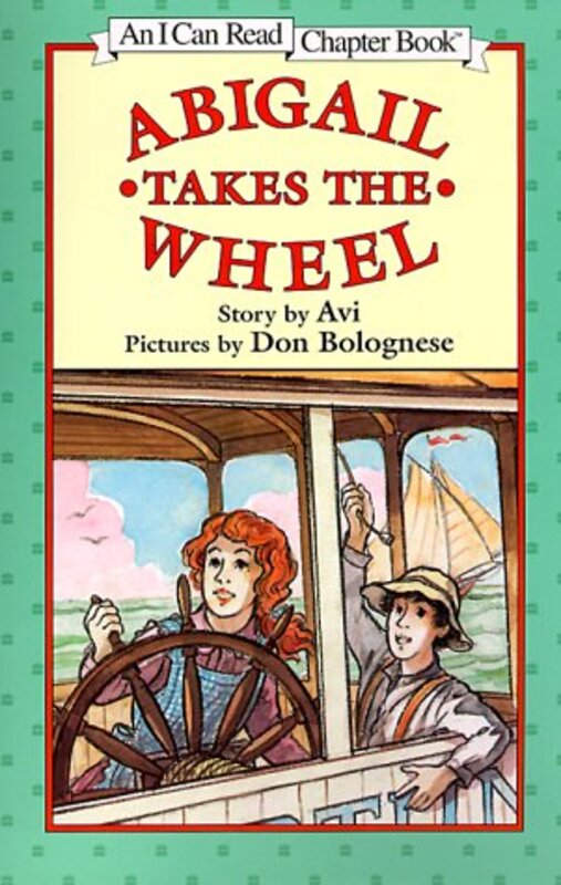 Book cover for "Abigail Takes the Wheel" by Avi
