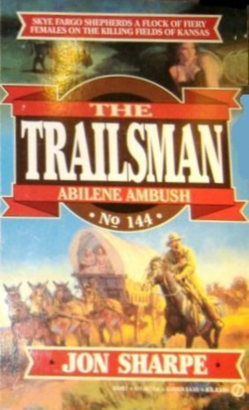Book cover for "Abilene Ambush" by Jon Sharpe