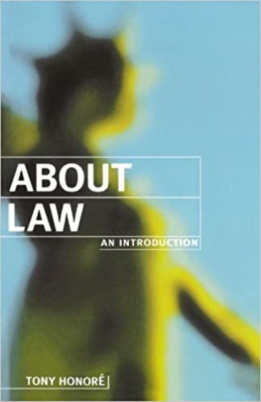 Book cover for "About Law" by Tony Honoré