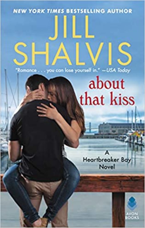 Book cover for "About That Kiss" by Jill Shalvis