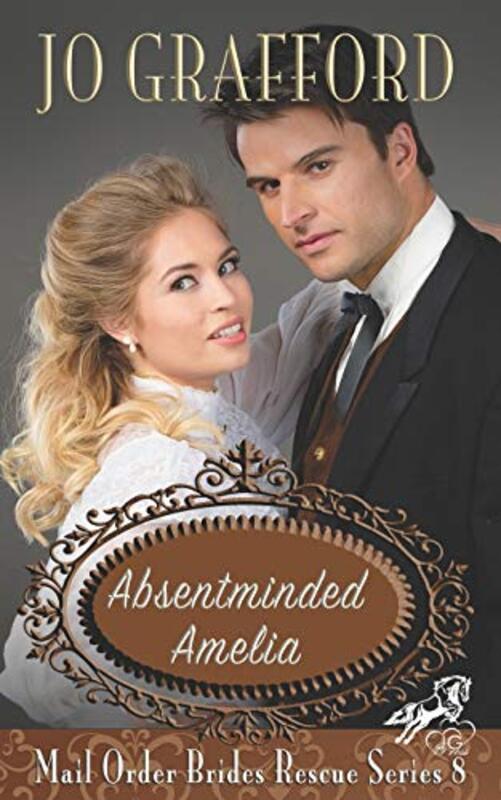 Book cover for "Absentminded Amelia" by Jo Grafford