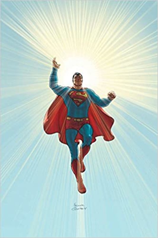 Book cover for "Absolute All Star Superman" by Grant Morrison