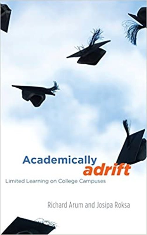 Book cover for "Academically Adrift" by Richard Arum