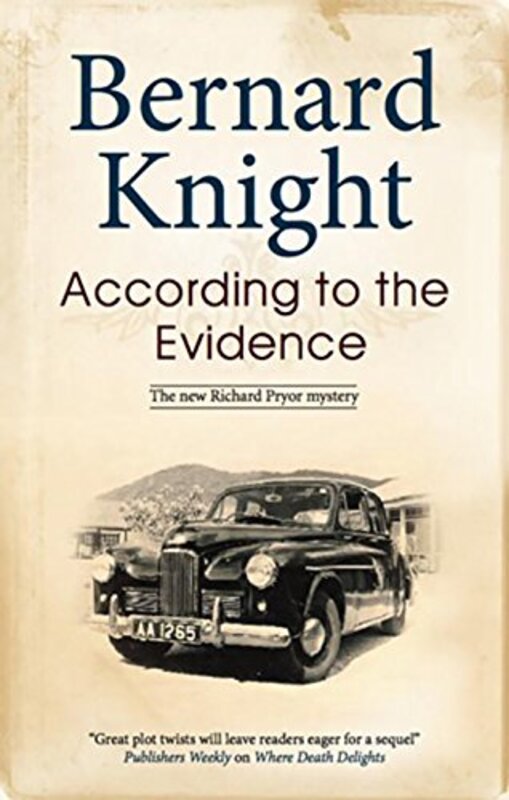 Book cover for "According to the Evidence" by Bernard Knight