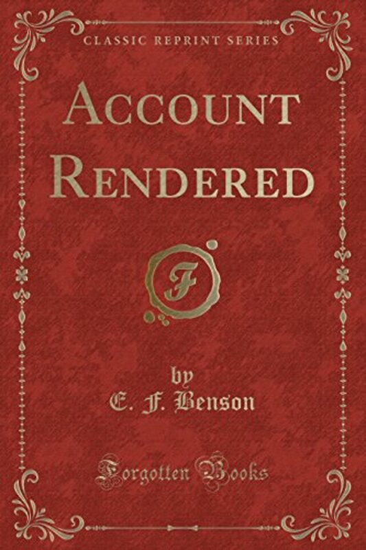 Book cover for "Account Rendered" by EF Benson