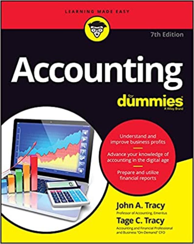 Book cover for "Accounting For Dummies" by John A. Tracy