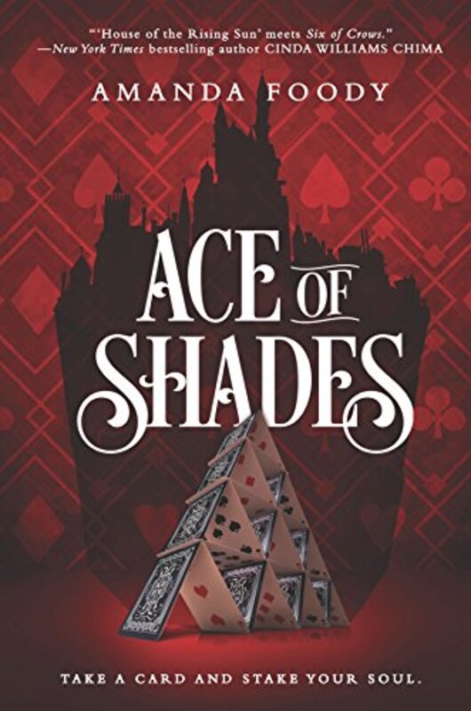 Book cover for "Ace of Shades" by Amanda Foody