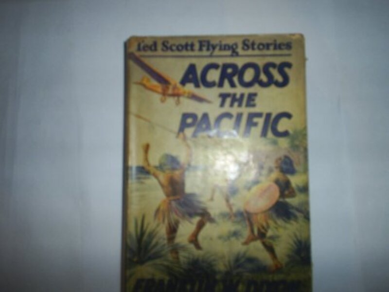 Book cover for "Across the Pacific" by Franklin W Dixon