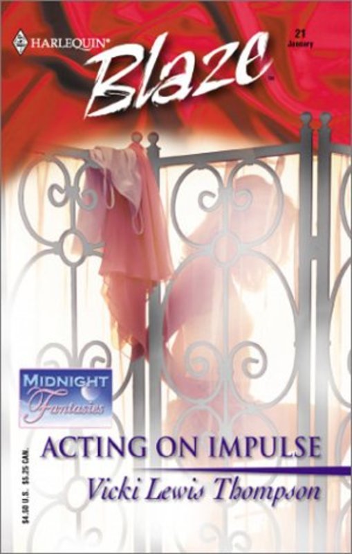 Book cover for "Acting On Impulse" by Vicki Lewis Thompson