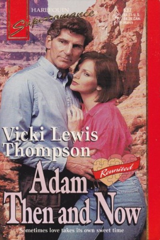 Book cover for "Adam Then and Now" by Vicki Lewis Thompson