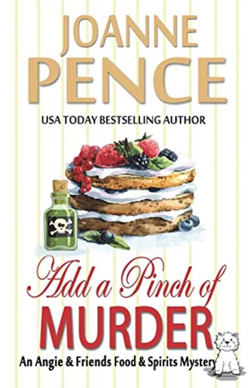 Book cover for "Add a Pinch of Murder" by Joanne Pence