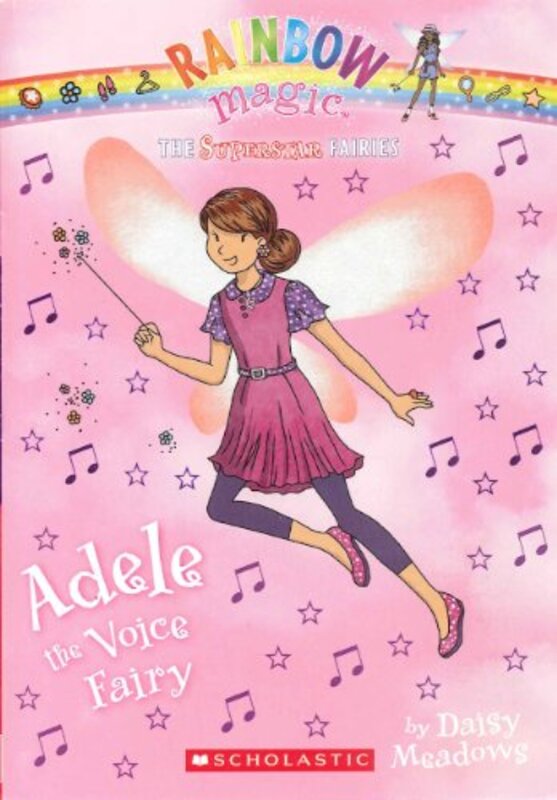 Book cover for "Adele the Voice Fairy" by Daisy Meadows