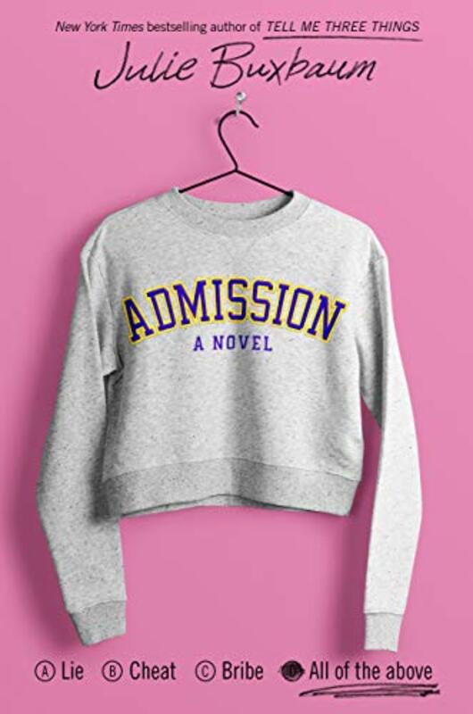 Book cover for "Admission" by Julie Buxbaum