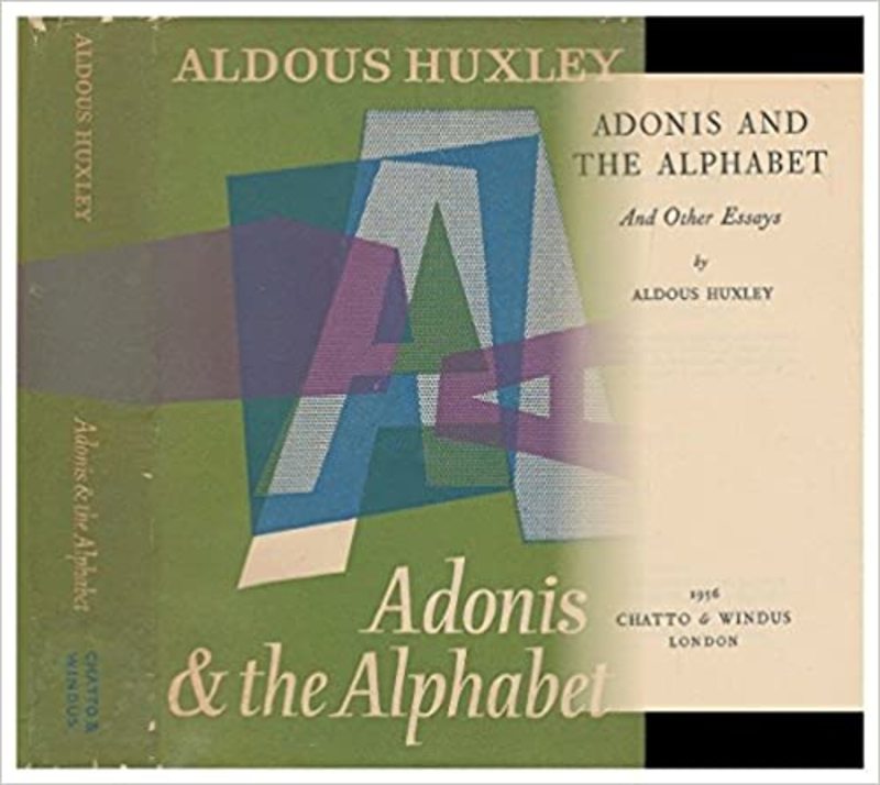 Book cover for "Adonis and the Alphabet" by Aldous Huxley