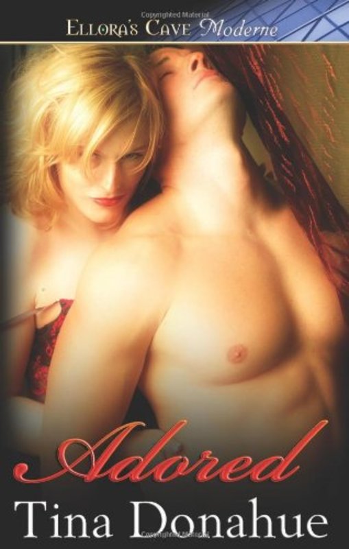 Book cover for "Adored" by Tina Donahue