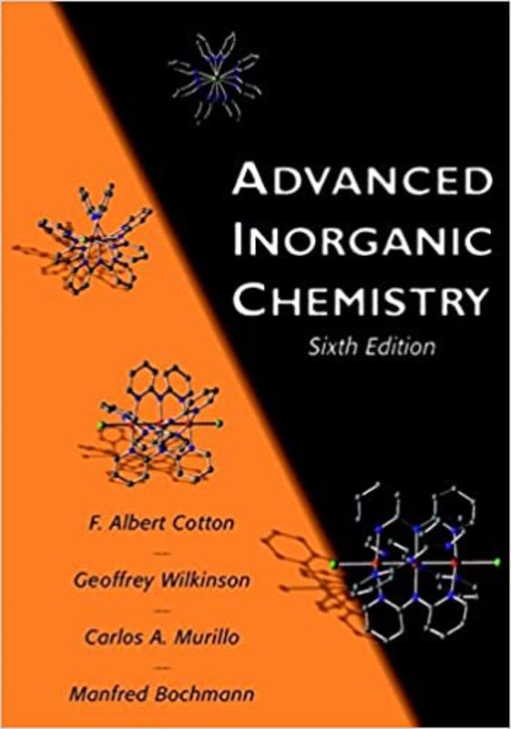 Book cover for "Advanced Inorganic Chemistry" by F. Albert Cotton
