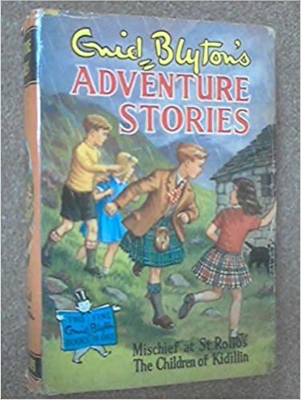 Book cover for "Adventure Stories and Mystery Stories" by Enid Blyton