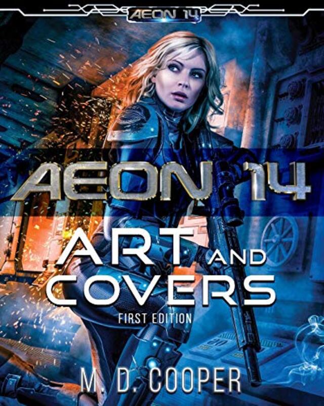 Book cover for "Aeon 14 - The Art and Covers" by MD Cooper