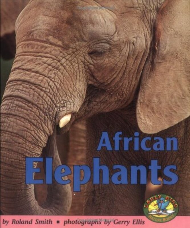 Book cover for "African Elephants" by Roland Smith
