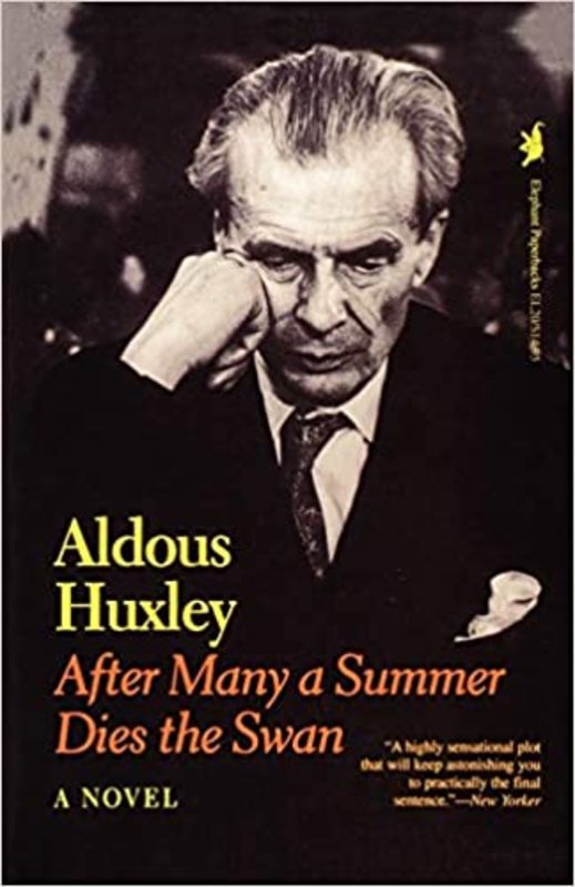 Book cover for "After Many a Summer Dies the Swan" by Aldous Huxley