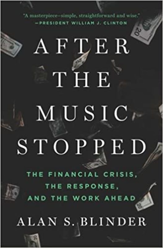 Book cover for "After the Music Stopped" by Alan S. Blinder