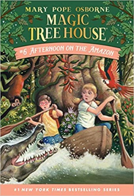 Book cover for "Afternoon on the Amazon" by Mary Pope Osborne