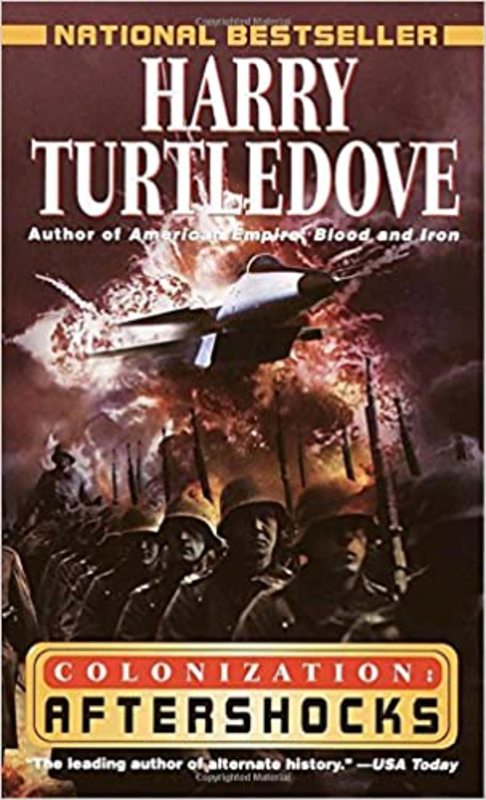 Book cover for "Aftershocks" by Harry Turtledove