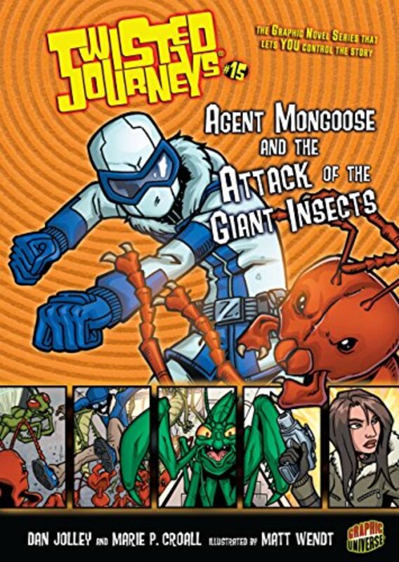 Book cover for "Agent Mongoose and the Attack of the Giant Insects" by Dan Jolley